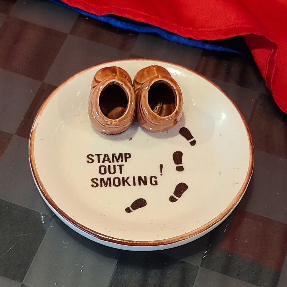 Stamp out smoking unique ashtray